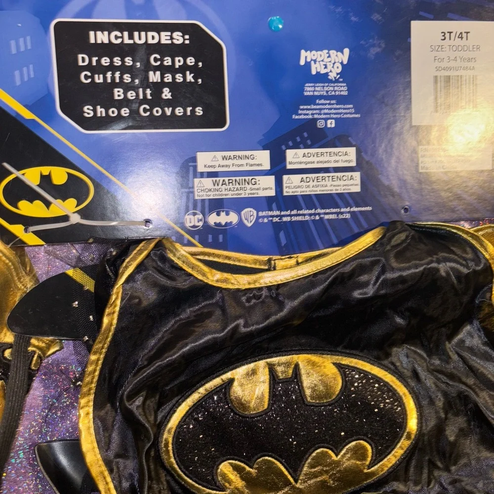Girls Bat Girl Costume